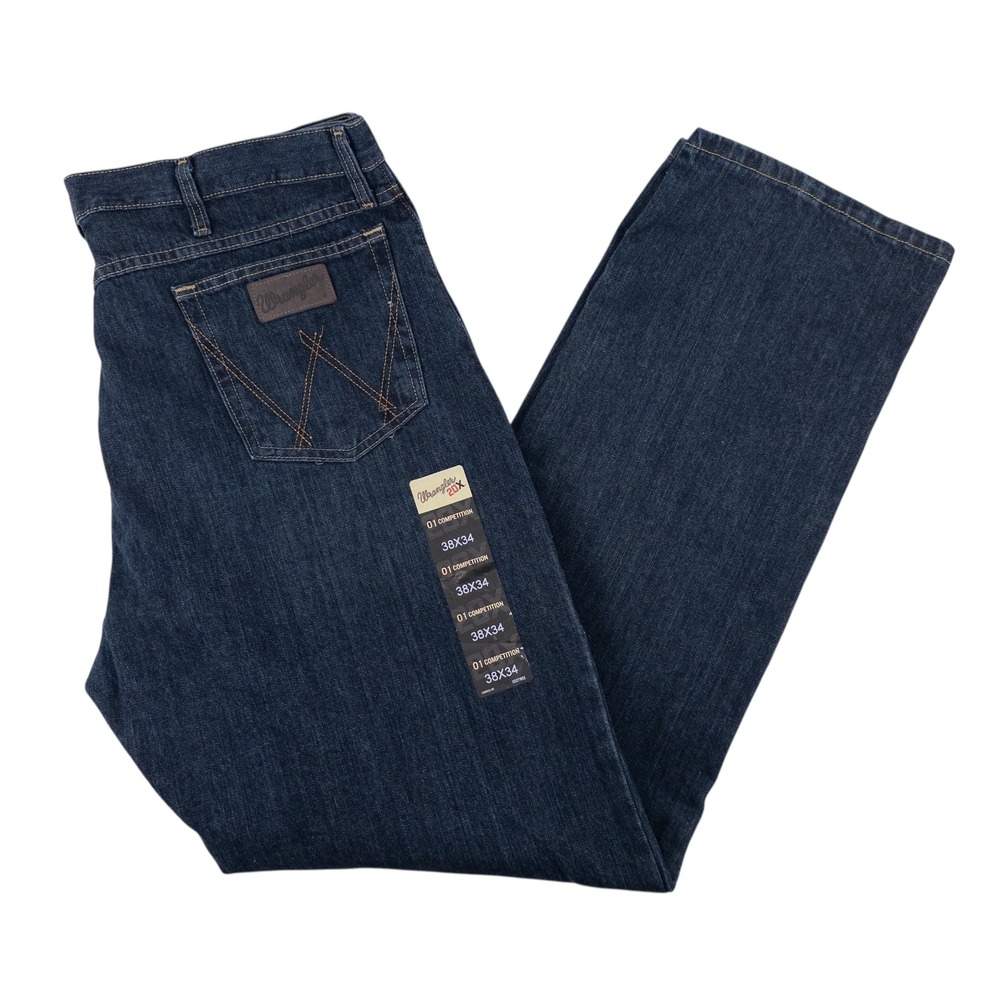 NWT Wrangler 20X 01 Competition Jeans Men's 38x34 Dark Wash Blue‎ Western Work